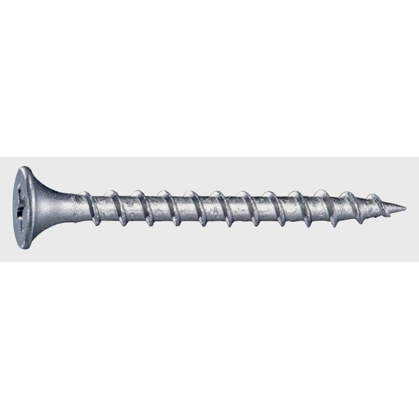 Buildright Deck Screw, #6 x 1-5/8 in, Steel, Flat Head, Phillips Drive, 1135 PK 07915